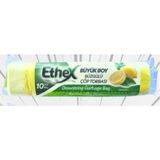 Ethex Büyük Boy Büzgülü Limonlu Çöp Torbası 65X80 cm (50 Lt) 10'lu Rulo - Sarı renk