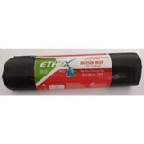 Ethex Büyük Boy Siyah Renk Çöp Torbası 65 x 80 cm (50 Lt) 10'lu Rulo
