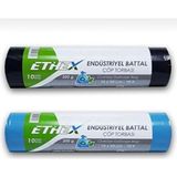Ethex Endüstriyel Battal Boy Çöp Torbası (5X10 50 Adet) Siyah Kalın Yırtılmaz Torba