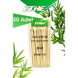 Ethex Yassı Çöp Şiş - (20 CM, 50 ADET)