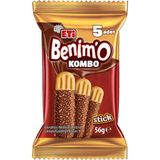 Eti Benimo Kombo Stick 56G Çikolata Kaplamalı Bisküvi Hindistan Cevizli 6'li Avantaj Paketi - 6 Adet - 56 G