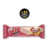 Eti Beyaz Çikolata Kaplı Çilek Kremalı Gofret 29 G x 35 Adet - 29 gr