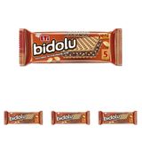 Eti Bidolu Kakao Kremalı Yer Fıstığı Parçacıklı Gofret 81 g (4 paketi)