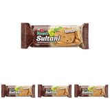 Eti Burçak Sultani Üzümlü Kepekli Bisküvi 123 g (4 paketi)