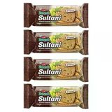 Eti Burçak Sultani Üzümlü Kepekli Bisküvi Eti Burçak Sultani Üzümlü Kepekli Bisküvi 4 x 123 g