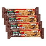 Eti Burçak Sütlü Kakaolu Kremalı Yulaflı Bisküvi 100 g x 12 Adet (4 paketi)