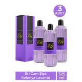 Eti Cam Şişe Kolonya Lavanta 325 Ml 3 Adet