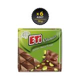 Eti Çikolata Antep Fıstıklı Kare 70 G X 6 Adet