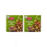 Eti Çikolata Antep Fıstıklı Kare Çikolata Eti Çikolata Antep Fıstıklı Kare Çikolata 2 x 60 g