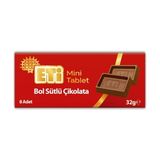 Eti Çikolata Bol Sütlü Mini Tablet 32 G x 12 Adet