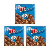 Eti Çikolata Çifte Kavrulmuş Fındıklı Kare Eti Çikolata Çifte Kavrulmuş Fındıklı Kare 3 x 60 g