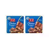 Eti Çikolata Fındıklı Kare Çikolata Eti Çikolata Fındıklı Kare Çikolata 2 x 60 g