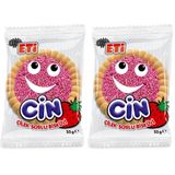 Eti Cin Çilekli Bisküvi 25 g x 36 Adet (2 paketi)