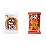 Eti Cin Portakallı Bisküvi 25 g x 36 Adet x1 + Eti Crax Sade Çubuk Kraker 40 g x 34 Adet x1