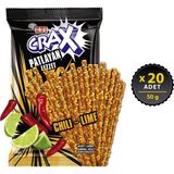 Eti Crax Patlayan Lezzet Chili Lime Çubuk Kraker 50 g x 20 Eğlenceli Acı-Ekşi Atıştırmalık - 50 gr