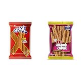 Eti Crax Sade Çubuk Kraker 40 g x 34 Adet x1 + Eti Susamlı Çubuk Kraker 56 g x 17 Adet x1