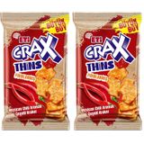 Eti Crax Thins Mexican Chili Aromalı Çeşnili Kraker 70 x 12 Adet (2 paketi)