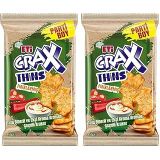 Eti Crax Thins Tatlı Biberli Ekşi Kremalı Kraker 110 g (2 paketi)
