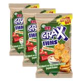Eti Crax Thins Tatlı Biberli Ekşi Kremalı Kraker 70 x 12 Adet (3 paketi)