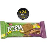 Eti Form 50 g x 24 Adet Hurma İncir ve Çiyalı Bisküvi Yağı %30 Azaltılmış Sağlıklı Atıştırmalık - 50 gr