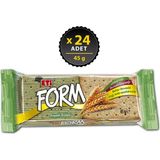 Eti Form Kepekli Bisküvi 45 g x 24 Lif Kaynağı ve Yağı %36 Azaltılmış Sağlıklı Atıştırmalık - 45 gr