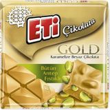 Eti Gold Antep Fıstıklı Karamelize Beyaz Kare Çikolata 60 Gr 6'lı 4452366