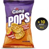 Eti Gong Pops Peynirli Acılı 80 G X 10 Adet