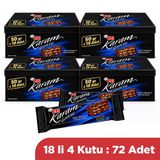 Eti Karam Gurme Bitter Çikolatalı Gofret 50 gr x 72 Adet (4 Kutu)