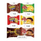 Eti Karışık Karma Okul Kek Paketi Popkek Browni Topkek Toplam 60 Adet