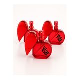 Eti Kolonya Viar Kadın Cep ve Çanta Parfümü 3'lü Set Kırmızı Kalp Şekilli 3x28 ml