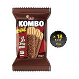 Eti Kombo Hindistan Cevizi ve Çikolata Kaplamalı Bisküvi 56 g x 18 Adet