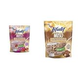 Eti Lifalif İnce Öğütülmüş Müsli Hibiskuslu 250 g ve Eti Lifalif İnce Öğütülmüş Yulaflı Fındıklı, Kakao Çekirdekli, Kakaolu Müsli 250 g