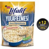 Eti Lifalif İnce Öğütülmüş Yulaf Ezmesi 350 g x 12 Yüksek Lif İçerikli Sade Müsli - 350 gr
