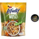Eti Lifalif Kuru Meyveli ve Fındıklı Müsli 350 g x 2 Yüksek Lif İçeren Meyveli Atıştırmalık - 700 gr