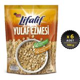 Eti Lifalif Yulaf Ezmesi 500 g x 6 Yüksek Lif İçerikli Sade Gevrekler Paketi - 3 kg