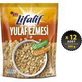 Eti Lifalif Yulaf Ezmesi 500 gr x 12 Yüksek Lif İçeren Sade Doğal Protein Kaynağı