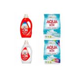 Eti Maden Aquabor 6 Kg Renkliler + 6 Kg Beyazlar İçin +Boron Sıvı Deterjan Renkli Ve Beyazlar İçin 52 Yıkama