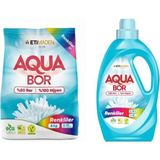 Eti Maden Aquabor Çamaşır Deterjanı 6 kg Toz Renkliler Için + 33 Yıkama Sıvı Aquabor Renkliler Için
