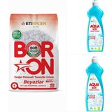Eti Maden Boron Toz Deterjan Beyazlar Için 4 kg 26 Yıkama +2 Adet Aquabor Bulaşık Deterjanı
