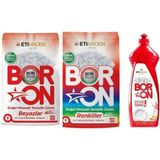 Eti Maden Çamaşır Deterjanı Renkliler 4 kg ve Beyazlar Toz Deterjan 4 kg + 1 Adet El Bulaşık Deterjanı