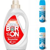 Eti Maden Doğal Sıvı Çamaşır Deterjanı Boron Beyazlar Için 26 Yıkama + Bortam Dezenfektan 2 ADET*500 ml