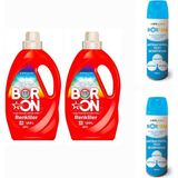 Eti Maden Doğal Sıvı Çamaşır Deterjanı Boron Renkliler İçin 26*2 Yıkama+ Bortam Dezenfektan 500 Ml*2 Adet.