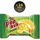 Eti Popkek Limonlu Kek 60 g x 24 Kaplamalı Kek Gençlerin Vazgeçilmezi Doyurucu Lezzet - 60 gr