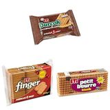 Eti Seti | Burçak Tam Buğday Unlu Bisküvi 3 x 131 g x1 + Finger Bisküvi 6 x 150 g x1 + Petit Beurre Bisküvi 5 x 200 g x1