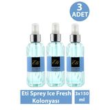 Eti Sprey Ice Fresh Kolonyası 150 Ml 3 Adet