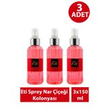 Eti Sprey Nar Çiçeği Kolonyası 150 Ml 3 Adet