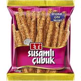 Eti Susamlı Çubuk Kraker 10X120 G - Kıtır ve Lezzetli Atıştırmalık 5'li Avantaj Paketi - 5 Adet