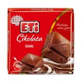Eti Sütlü Kare Çikolata 60 g x 10