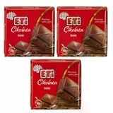 Eti Sütlü Kare Çikolata Eti Sütlü Kare Çikolata 3 x 60 g