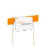 Etias Reklam A7 U Tipi Yatay 5'li Masa Üstü 2.8 mm Şeffaf Pleksi Föylük Broşürlük